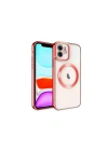 Mey İthalat®  iPhone 12 Kılıf Kross Magneticsafe Kapak - Kırmızı