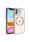 Mey İthalat®  iPhone 12 Kılıf Kross Magneticsafe Kapak - Rose