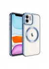 Mey İthalat®  iPhone 12 Kılıf Kross Magneticsafe Kapak - Sierra Blue