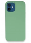 Mey İthalat®  iPhone 12 Kılıf Lansman Legant Silikon - Yeşil