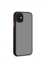 Mey İthalat®  iPhone 12 Kılıf Montreal Silikon Kapak - Siyah