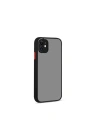 Mey İthalat®  iPhone 12 Kılıf Montreal Silikon Kapak - Siyah