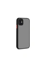 Mey İthalat®  iPhone 12 Kılıf Montreal Silikon Kapak - Siyah