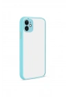 Mey İthalat®  iPhone 12 Kılıf Montreal Silikon Kapak - Turkuaz