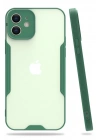 Mey İthalat®  iPhone 12 Kılıf Platin Silikon - Yeşil