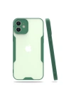 Mey İthalat®  iPhone 12 Kılıf Platin Silikon - Yeşil