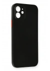 Mey İthalat®  iPhone 12 Kılıf PP Ultra İnce Kapak - Siyah