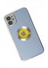 Mey İthalat®  iPhone 12 Kılıf Store Silikon - Sierra Blue