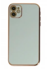 Mey İthalat®  iPhone 12 Kılıf Volet Silikon - Açık Yeşil