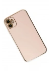 Mey İthalat®  iPhone 12 Kılıf Volet Silikon - Pembe