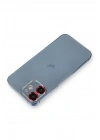Mey İthalat®  iPhone 12 Metal Kamera Lens Koruma Cam - Kırmızı