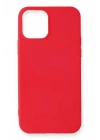 Mey İthalat®  iPhone 12 Mini Kılıf First Silikon - Kırmızı