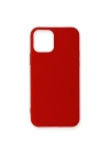 Mey İthalat®  iPhone 12 Mini Kılıf First Silikon - Koyu Kırmızı