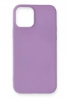 Mey İthalat®  iPhone 12 Mini Kılıf First Silikon - Lila