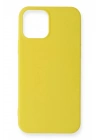 Mey İthalat®  iPhone 12 Mini Kılıf First Silikon - Sarı