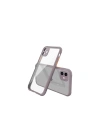 Mey İthalat®  iPhone 12 Mini Kılıf Miami Şeffaf Silikon - Açık Mor