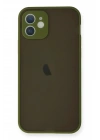 Mey İthalat®  iPhone 12 Mini Kılıf Montreal Silikon Kapak - Açık Yeşil