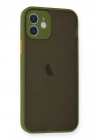 Mey İthalat®  iPhone 12 Mini Kılıf Montreal Silikon Kapak - Açık Yeşil
