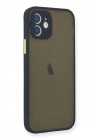 Mey İthalat®  iPhone 12 Mini Kılıf Montreal Silikon Kapak - Lacivert