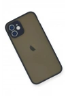 Mey İthalat®  iPhone 12 Mini Kılıf Montreal Silikon Kapak - Lacivert