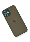 Mey İthalat®  iPhone 12 Mini Kılıf Montreal Silikon Kapak - Yeşil