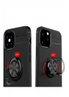 Mey İthalat®  iPhone 12 Mini Kılıf Range Yüzüklü Silikon - Mavi