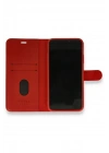 Mey İthalat®  iPhone 12 Mini Kılıf Trend S Plus Kapaklı Kılıf - Kırmızı