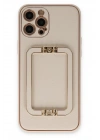 Mey İthalat®  iPhone 12 Pro Kılıf Coco Elit Kapak - Gold
