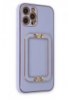 Mey İthalat®  iPhone 12 Pro Kılıf Coco Elit Kapak - Lila