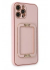 Mey İthalat®  iPhone 12 Pro Kılıf Coco Elit Kapak - Pembe