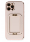 Mey İthalat®  iPhone 12 Pro Kılıf Coco Elit Kapak - Pudra