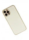 Mey İthalat®  iPhone 12 Pro Kılıf Coco Karbon Silikon - Beyaz
