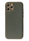 Mey İthalat®  iPhone 12 Pro Kılıf Coco Karbon Silikon - Füme