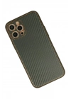 Mey İthalat®  iPhone 12 Pro Kılıf Coco Karbon Silikon - Füme