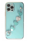 Mey İthalat®  iPhone 12 Pro Kılıf Esila Silikon - Su Yeşili