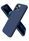 Mey İthalat®  iPhone 12 Pro Kılıf First Silikon - Lacivert