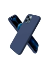Mey İthalat®  iPhone 12 Pro Kılıf First Silikon - Lacivert