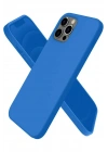 Mey İthalat®  iPhone 12 Pro Kılıf First Silikon - Mavi