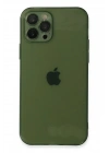 Mey İthalat®  iPhone 12 Pro Kılıf Fly Lens Silikon - Yeşil