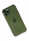 Mey İthalat®  iPhone 12 Pro Kılıf Fly Lens Silikon - Yeşil