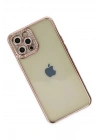Mey İthalat®  iPhone 12 Pro Kılıf Joke Taşlı Silikon - Pembe