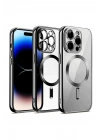 Mey İthalat®  iPhone 12 Pro Kılıf Kross Magneticsafe Kapak - Gümüş