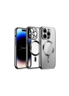 Mey İthalat®  iPhone 12 Pro Kılıf Kross Magneticsafe Kapak - Gümüş