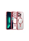 Mey İthalat®  iPhone 12 Pro Kılıf Kross Magneticsafe Kapak - Kırmızı