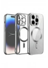 Mey İthalat®  iPhone 12 Pro Kılıf Kross Magneticsafe Kapak - Titan Gri
