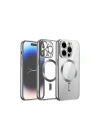 Mey İthalat®  iPhone 12 Pro Kılıf Kross Magneticsafe Kapak - Titan Gri