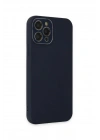 Mey İthalat®  iPhone 12 Pro Kılıf Lansman Glass Kapak - Lacivert