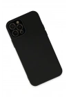 Mey İthalat®  iPhone 12 Pro Kılıf Lansman Glass Kapak - Siyah