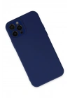 Mey İthalat®  iPhone 12 Pro Kılıf Lansman Glass Kapak - Sky Blue