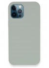 Mey İthalat®  iPhone 12 Pro Kılıf Lansman Legant Silikon - Açık Gri